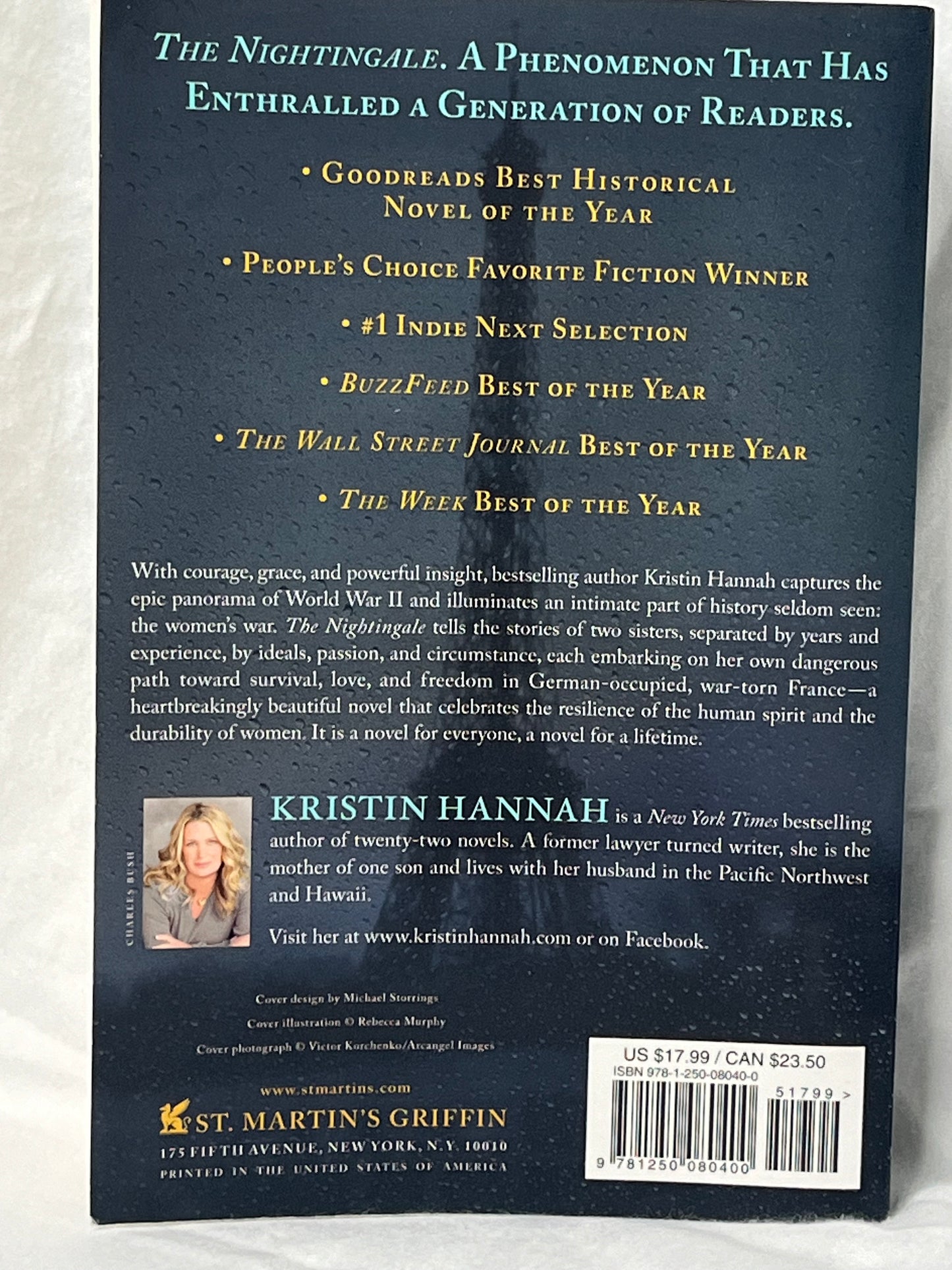The Nightingale: by Kristin Hannah