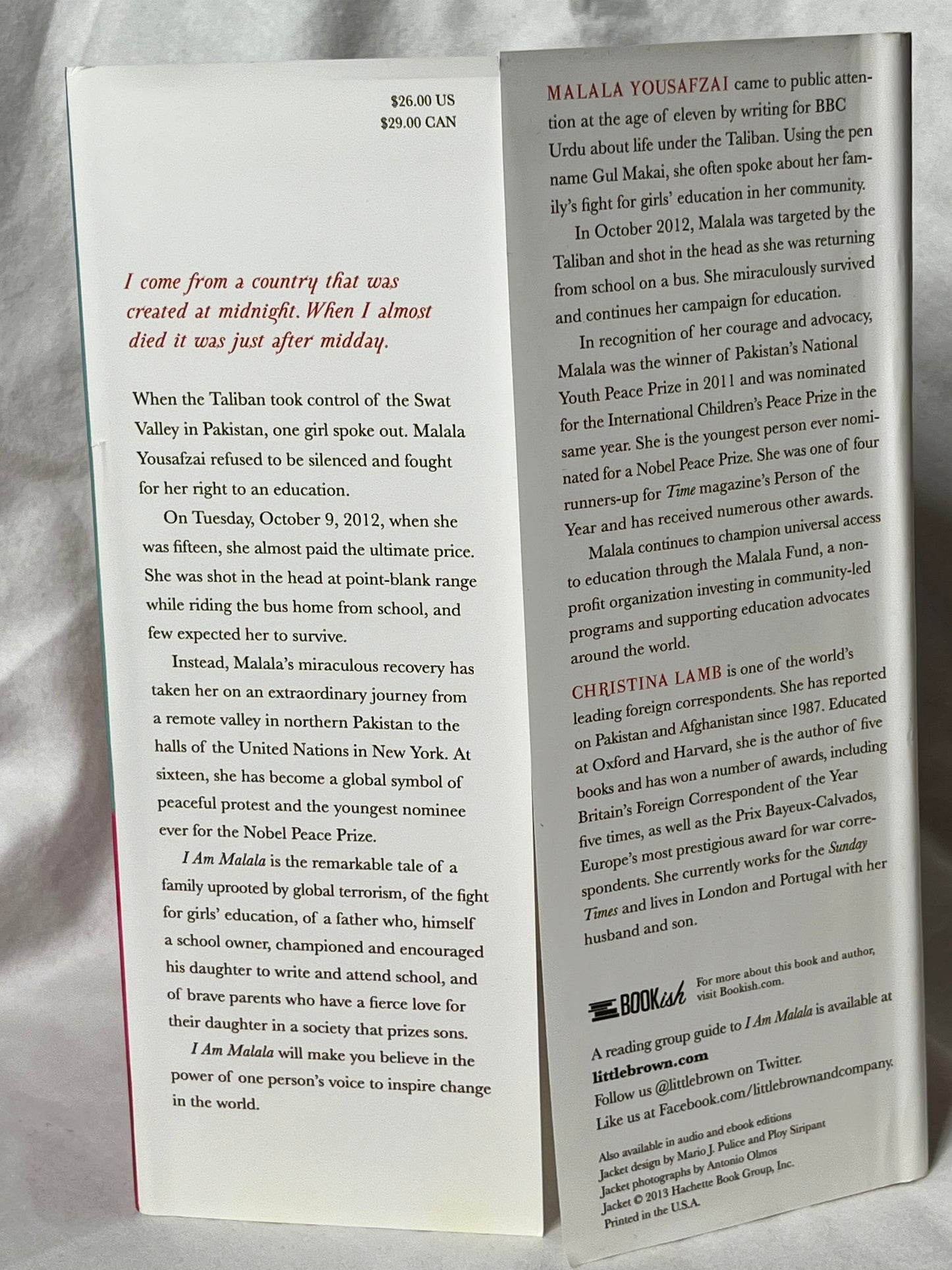 I Am Malala: by Malala Yousafzai