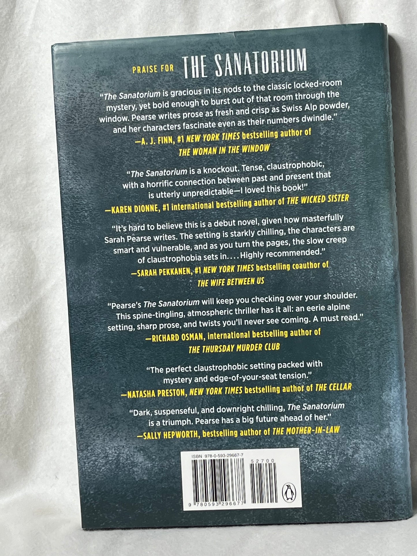 The Sanatorium: by Sarah Pearce